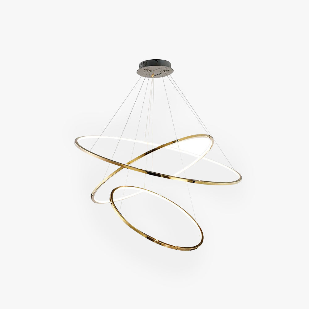 Pendant Light Minimalist Gold Ring For Living Room
